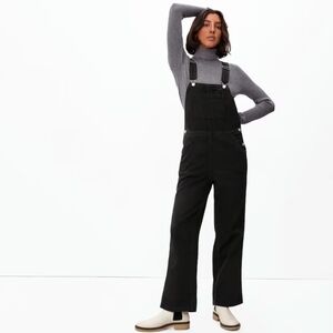 Everlane Overalls Size 4 Womens Black The Canvas Straight Leg Jumper NEW